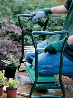 NIB Suji Gardening Kneeler & Seat w/ Handles/Storage adjustable to kneel or sit